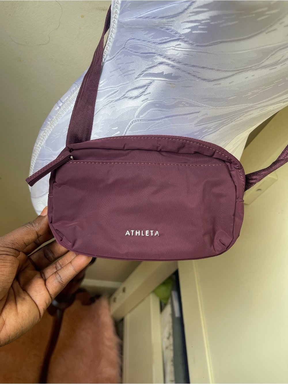 Athleta purple Nylon Crossbody Belt Bag